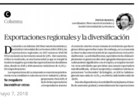 Exportaciones regionales y la diversificación