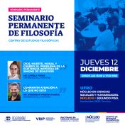 [12 DICIEMBRE] Seminario Permanente de Filosofía